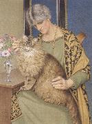 Joseph E.Southall Contentment oil painting